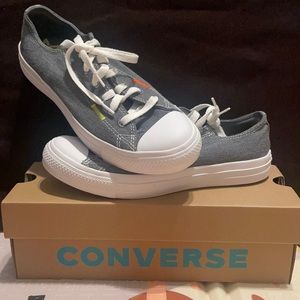 Converse Dark Grey/ Lemon Venom/ White Unisex